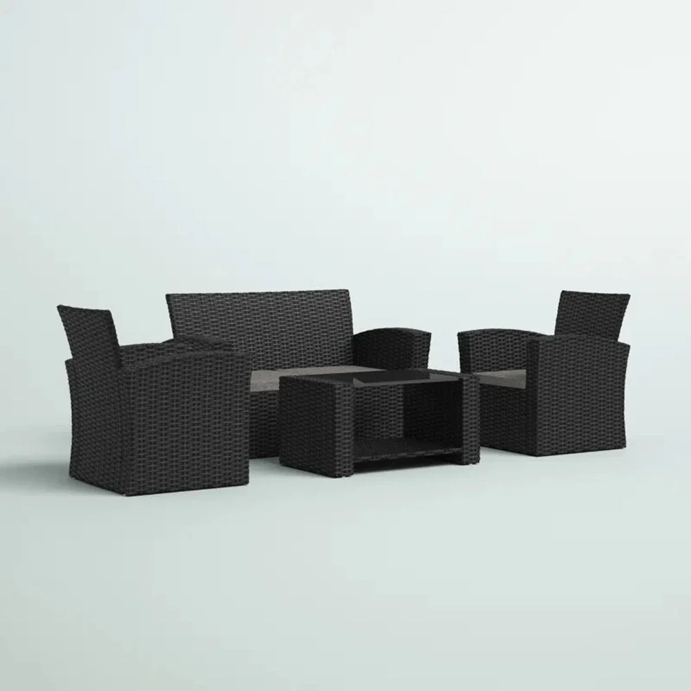 Charmain 4 - Person Outdoor Seating Group with Cushions
